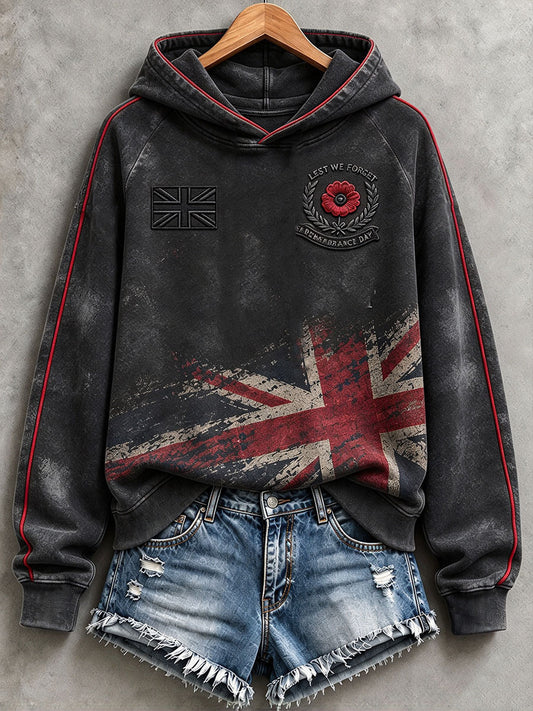 Women's Lest We Forget Print Hoodies