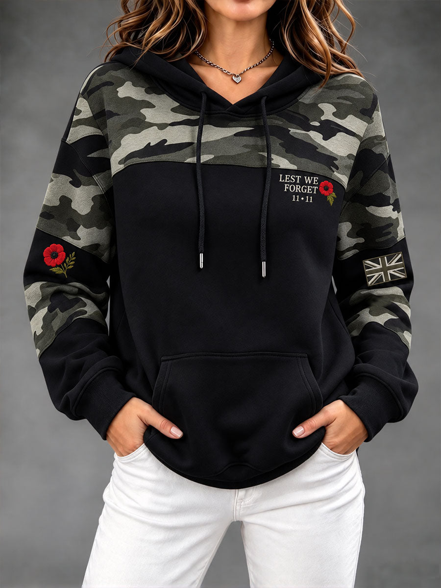 Women's Lest We Forget Print Hoodie