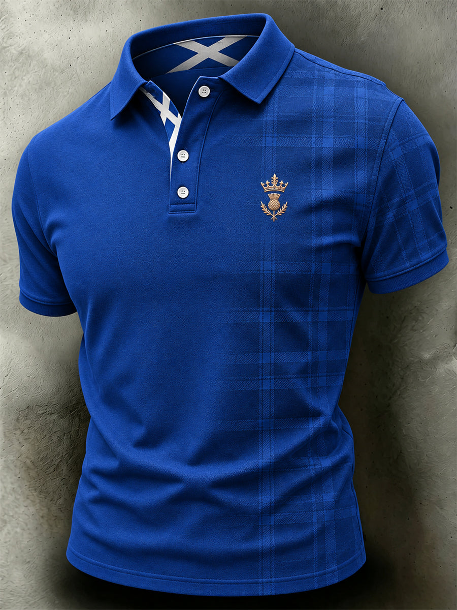 Men's St Andrew’s Day Printed Polo Shirt