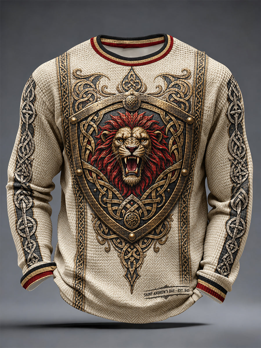 Men's St Andrew’s Day Printed Waffle Sweatshirt