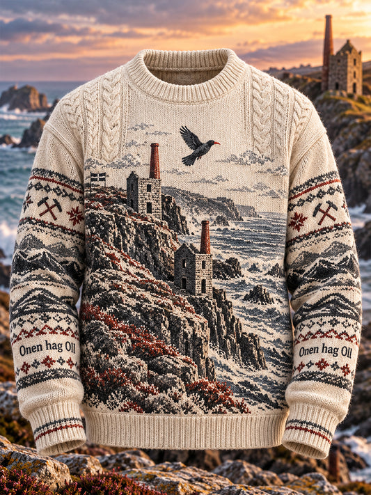 Men's UK Cornwall Crew Neck Imitation Sweater