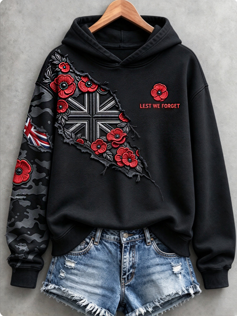 Women's Remembrance Day Lest We Forget  Regular Sweatshirt