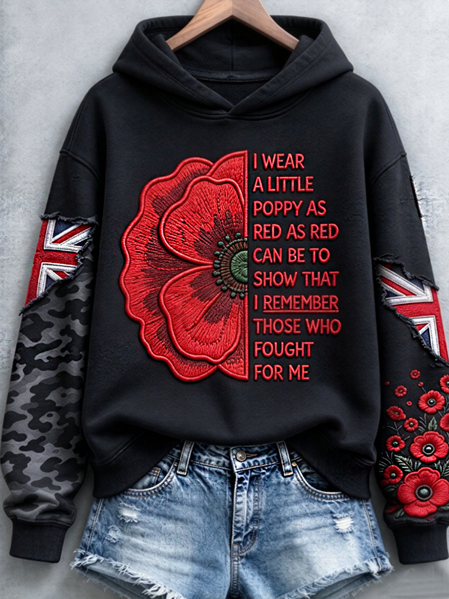 Women's Remembrance Day Lest We Forget  Regular Sweatshirt