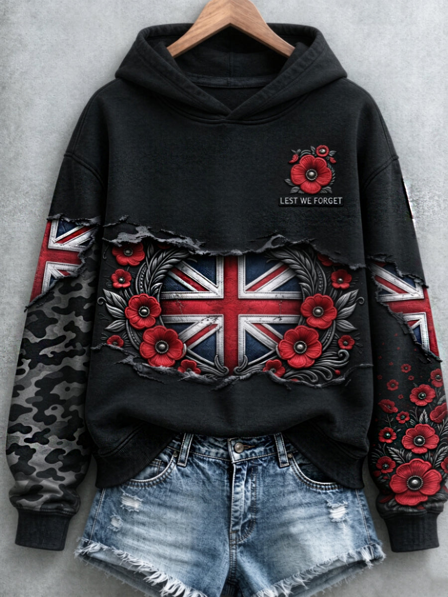 Women's Remembrance Day Lest We Forget  Regular Sweatshirt