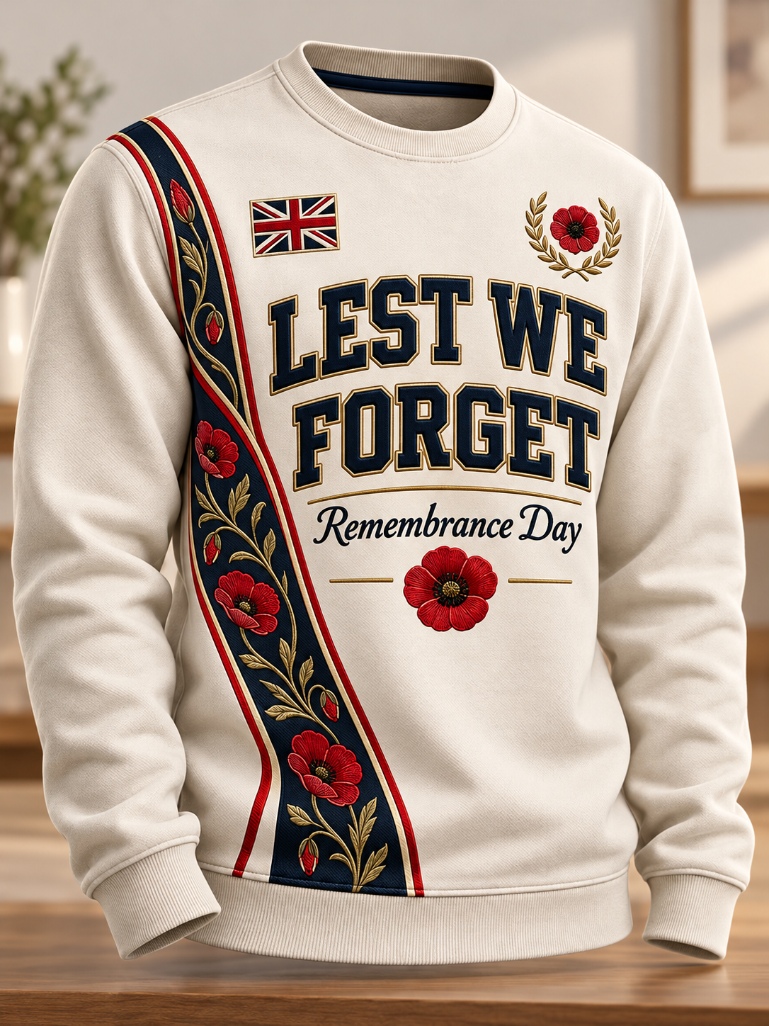 Men's Remembrance Day Crew Neck Sweatshirt