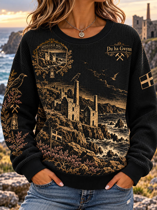 Women’s UK Cornwall Waffle Long-Sleeve Sweatshirt