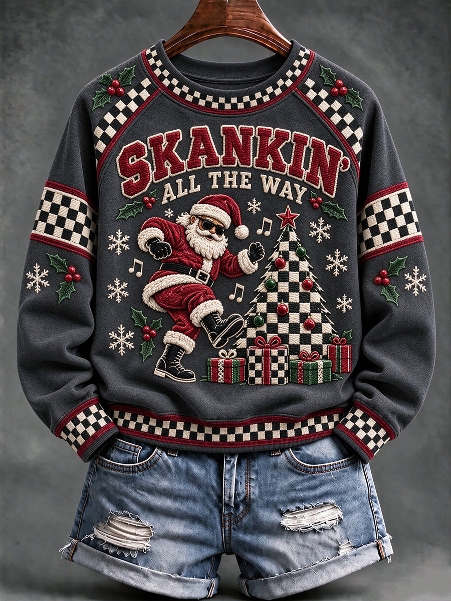 Women's Merry Ska Christmas Print Sweatshirt