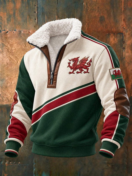 Men's Welsh Dragon Print Sweatshirt