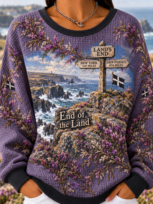 Women's UK Cornwall Waffle Long-Sleeve Sweatshirt