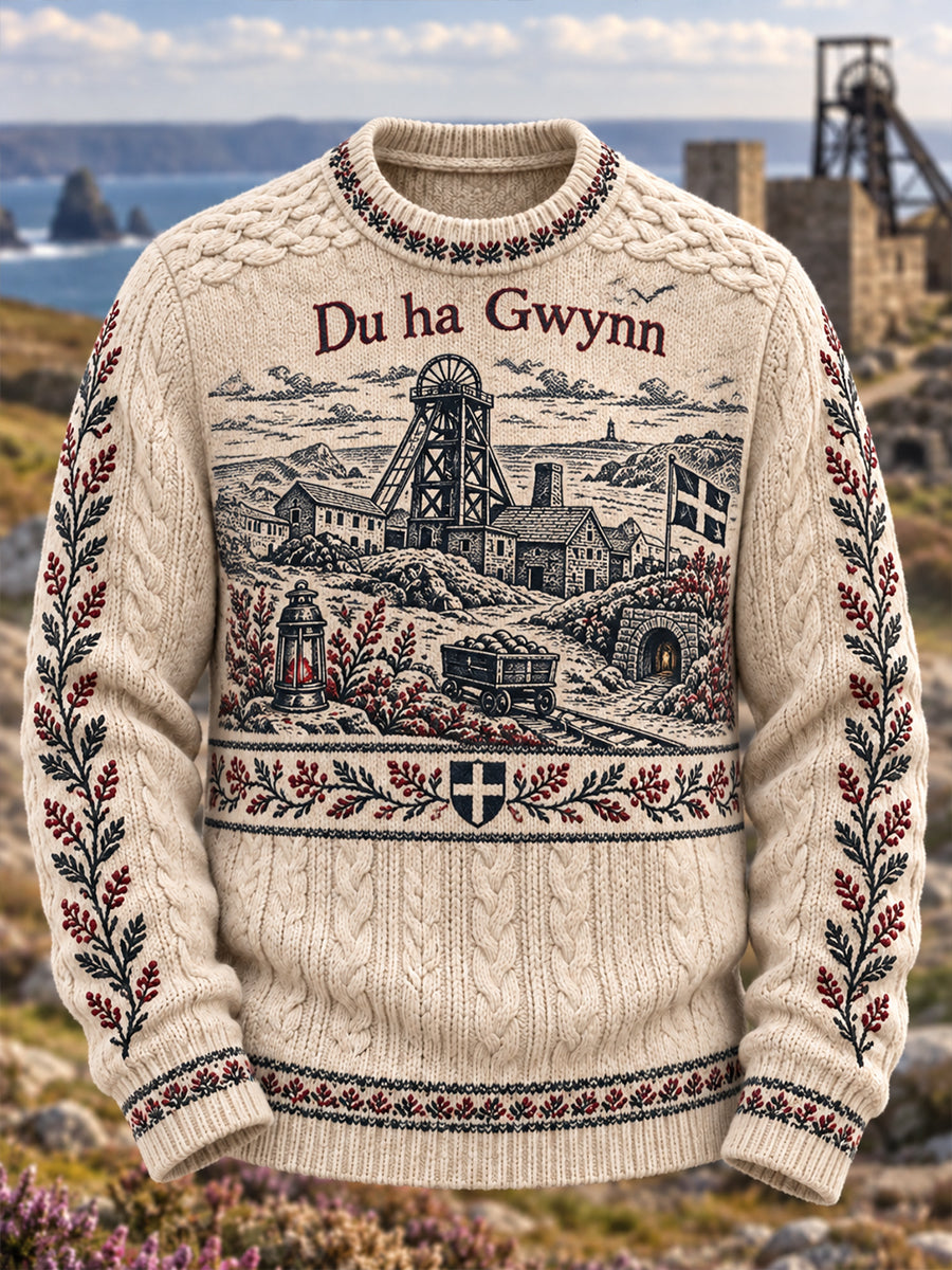 Men's UK Cornwall Faux Knit Sweater