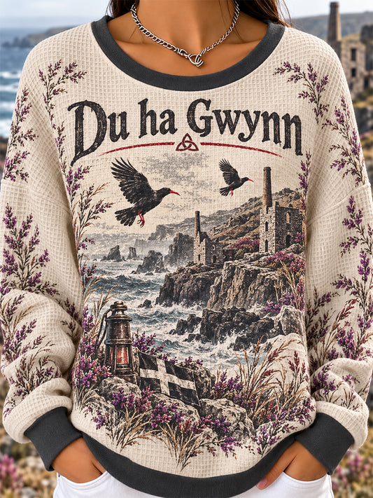 Women's UK Cornwall Waffle Long-Sleeve Sweatshirt