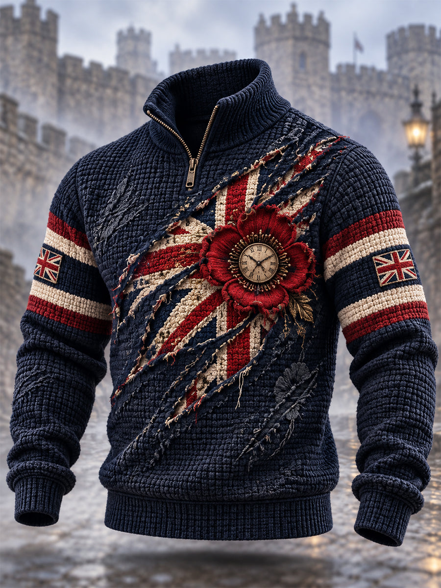 Men's Remembrance Day Lest We Forget Zip-Up Sweatshirt