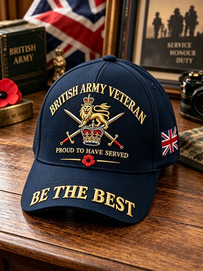 Unisex British Army Veteran Print Hat