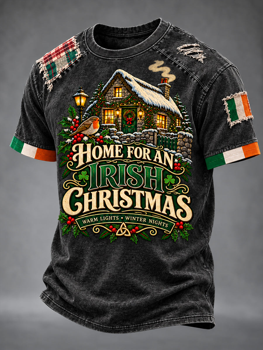 Men's Fun Irish Christmas Short Sleeves T-Shirt