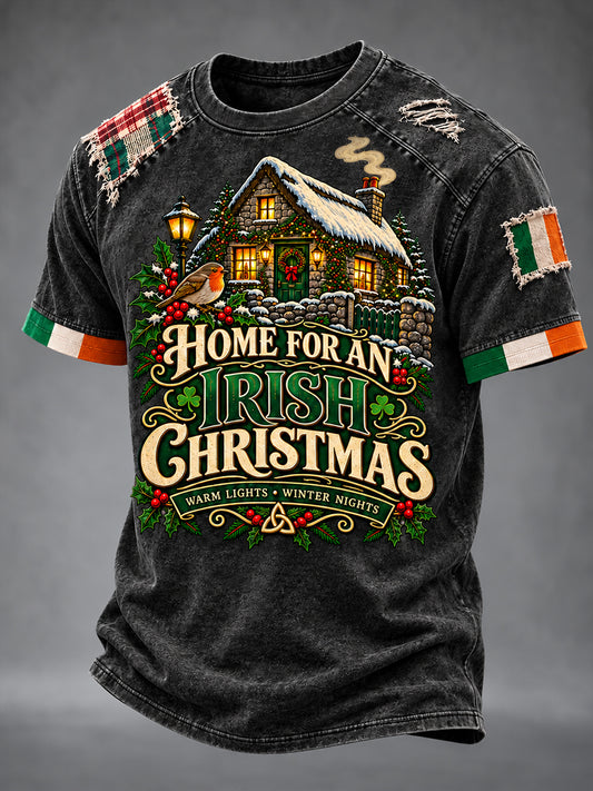 Men's Fun Irish Christmas Short Sleeves T-Shirt