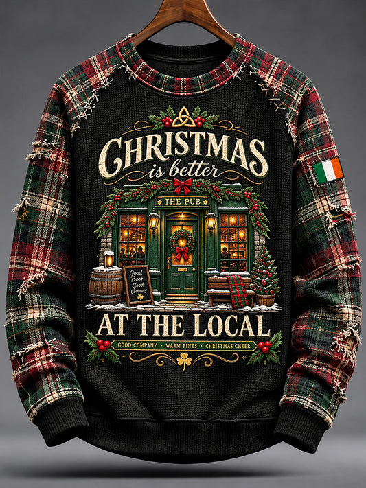 Men's  Fun Irish Christmas  Long Sleeve