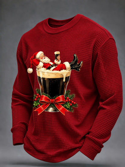 Men's Irish Christmas Waffle Sweatshirt
