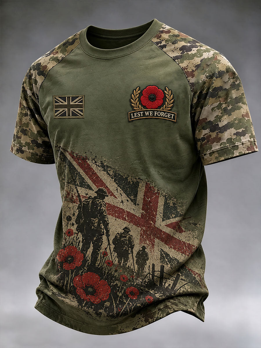 Men's Lest We Forget Print T-shirt