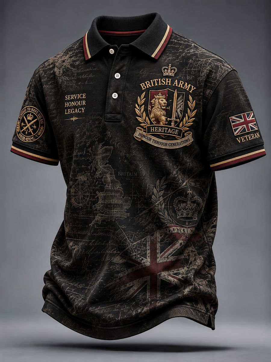 Men's British Army Print Shirt