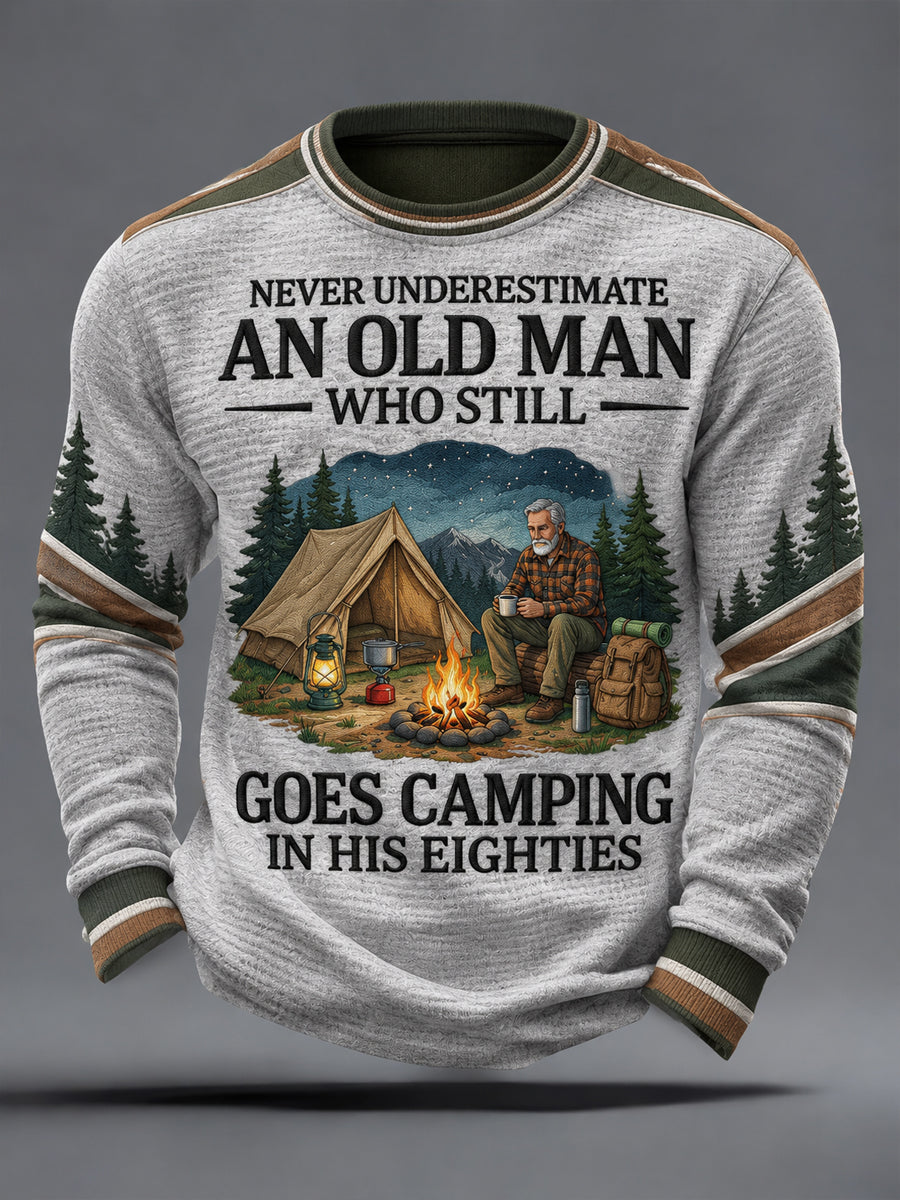 Men's Camping Waffle Sweatshirt