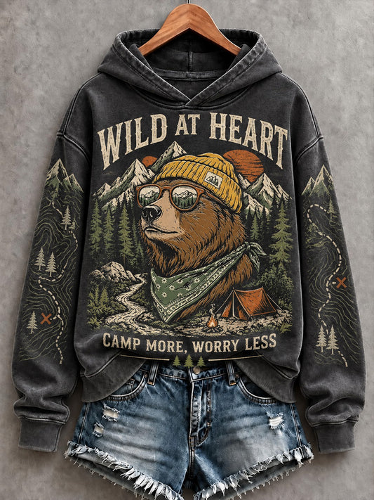 Women's Camping Printed Hoodie