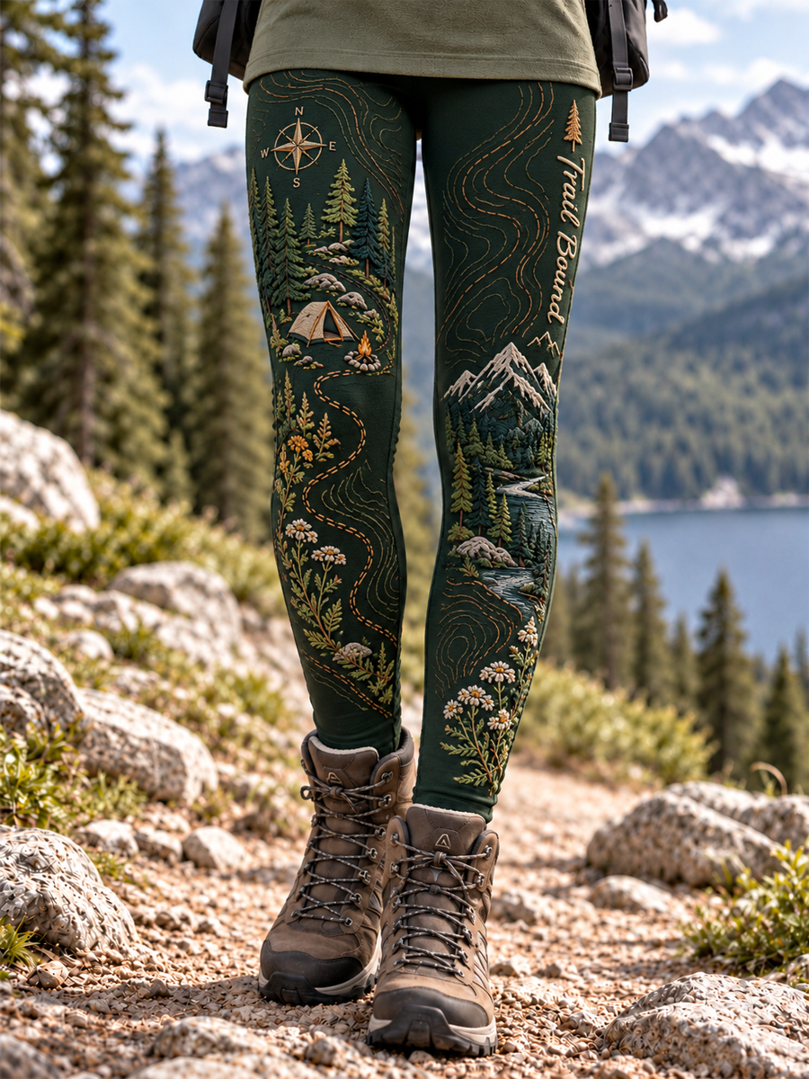 Women's Hiking Lover Printed Pants