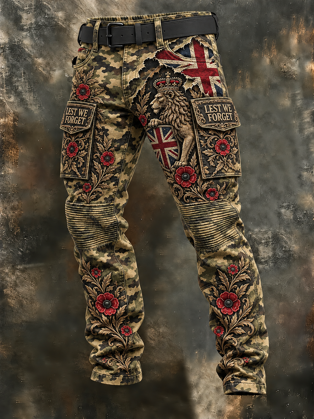 Men's Remembrance Day Casual Work Trousers
