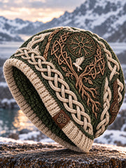 Viking Art Vintage Autumn And Winter Warm Cold Knitted Hat