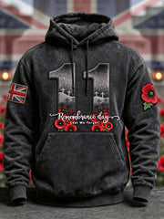 Men's Oversized Drop-Shoulder Hoodie with Pockets