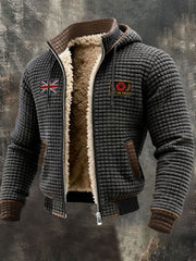 Men's Lest We Forget Print Composite Fleece Jacket