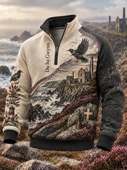 Men's Cornwall 1/4 Zip Stand Collar Sweatshirt