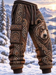 Men's Viking Art Casual Sweatpants Trousers