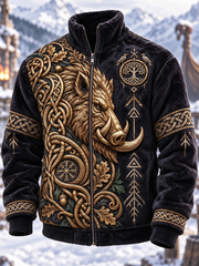 Men's Viking Art Flannel Jacket