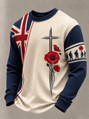 Men's Remembrance Day Waffle Sweatshirt